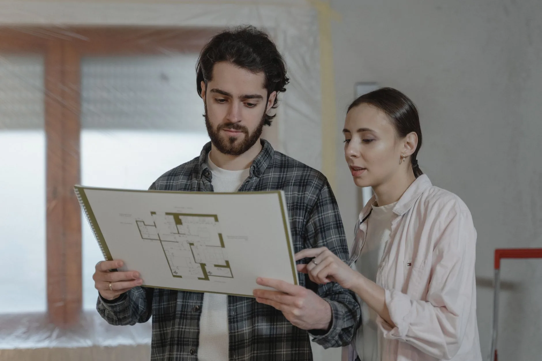 A subcontractor reviewing a lien waiver with a highlighted exceptions clause for retainage